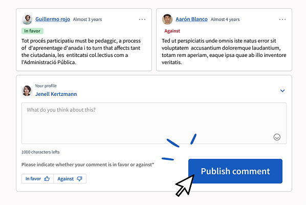 Comment and discuss with your community