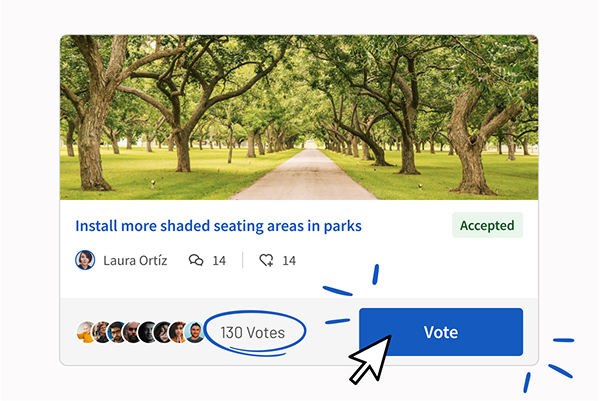 Vote and select proosals